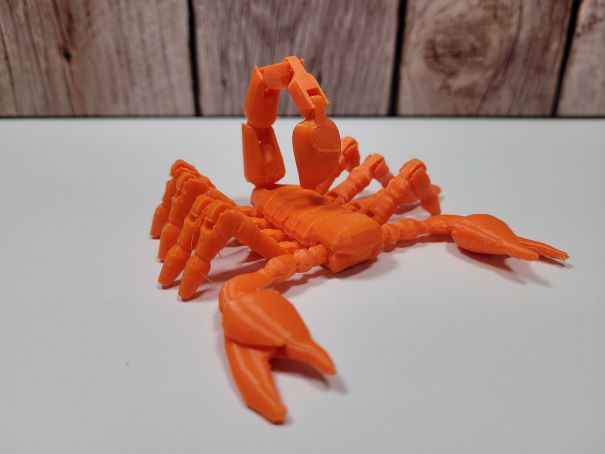 Articulating 3D Printed Scorpions