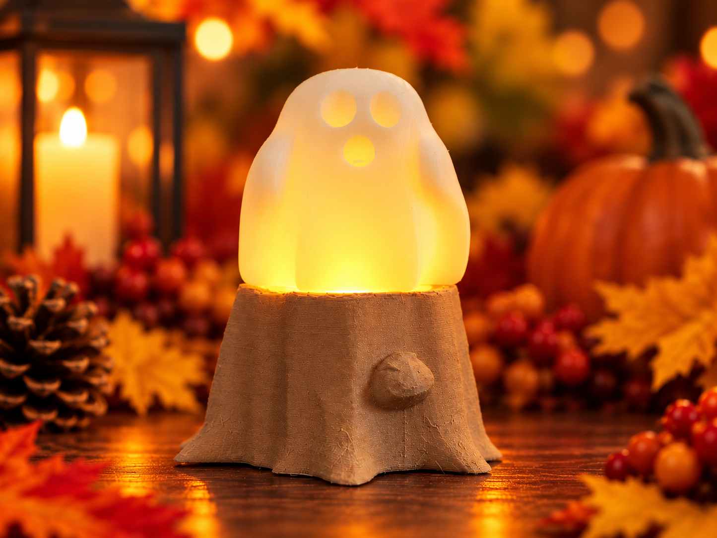 Haunted Harvest Glow Bundle – 5 Piece Halloween LED Tea Light Set