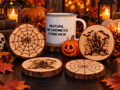 Spooky Coasters set of 4