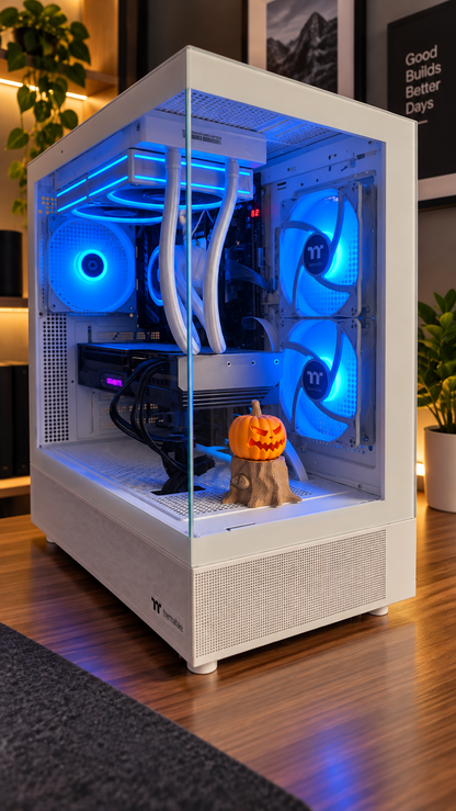 Glowing Jack-O'-Lantern LED Tea Light
